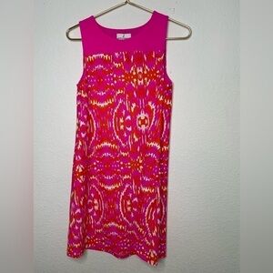 Jude Connally dress mini shift pink sz small style# 117